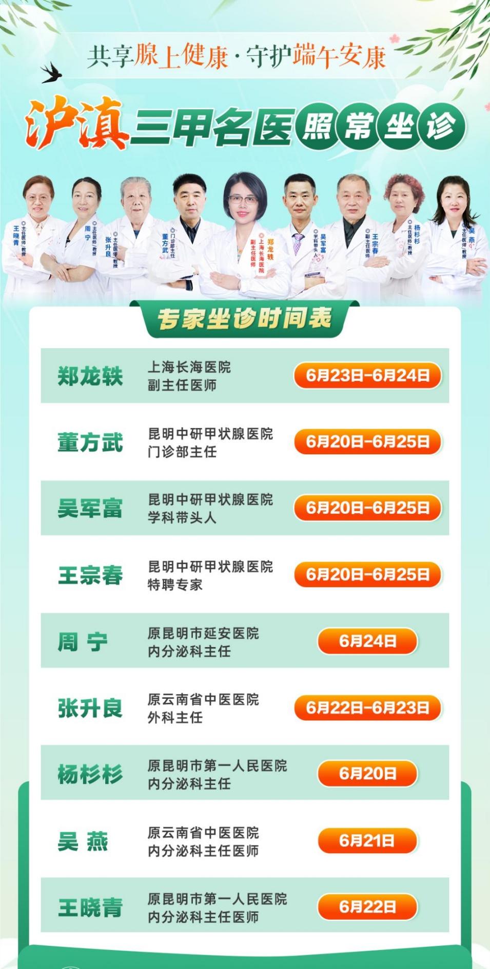 昆明中研甲状腺医院6月22日-24日甲状腺联合会诊周在滇举行